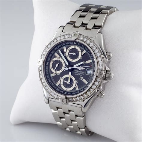 breitling chronometre automatic price|Breitling chronometre automatic diamond bezel.